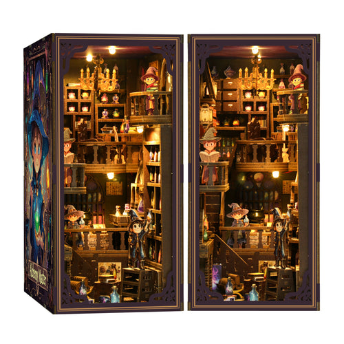Alchemy Master New DIY hut bookend 3D three-dimensional puzzle bookend model creative hand-assembled bookend