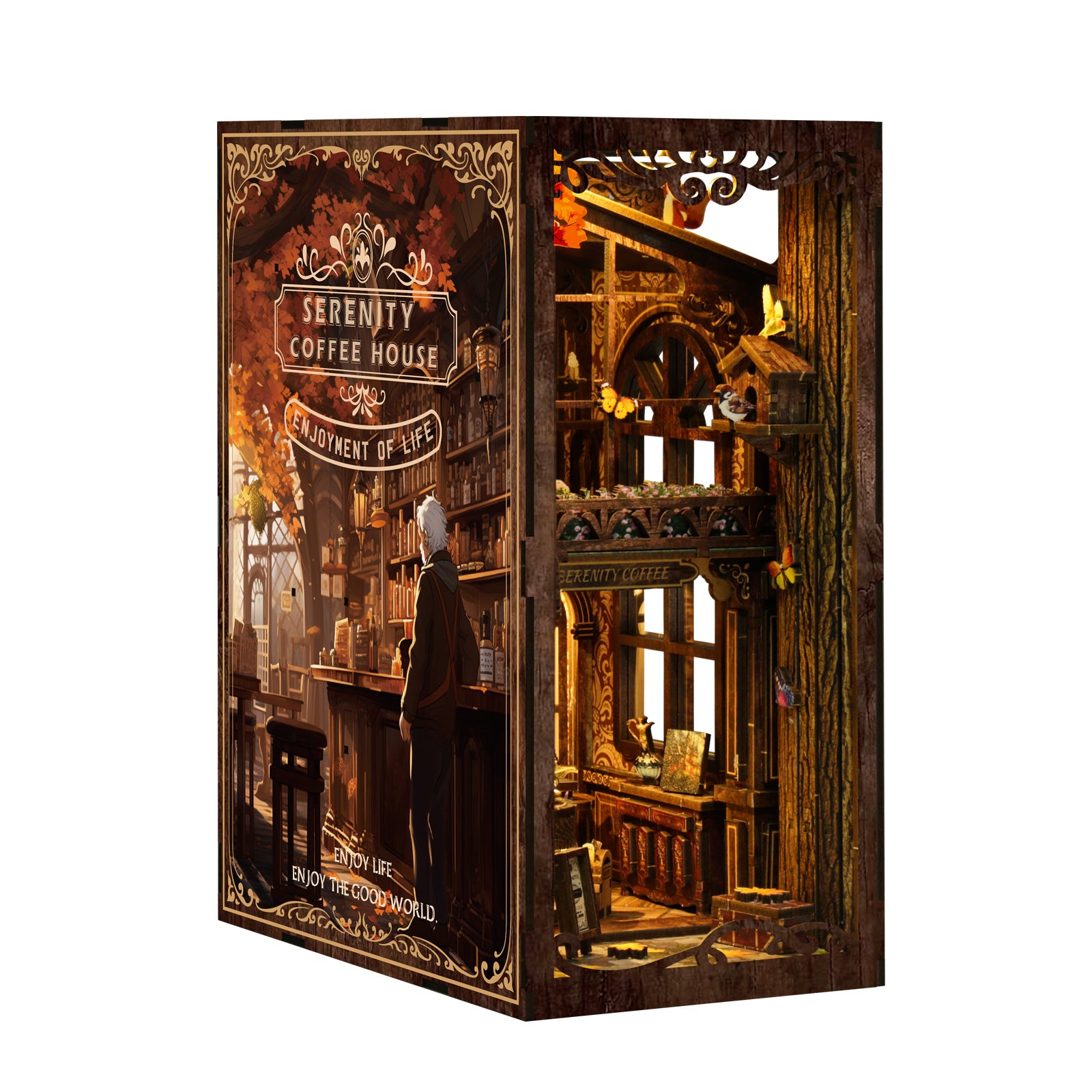 New DIY hut bookend 3D three-dimensional puzzle bookend model creative hand-assembled bookend OEM OEM