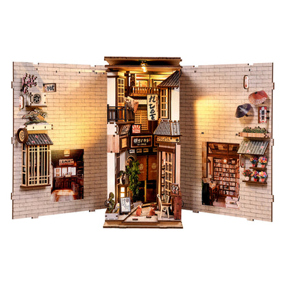The Alley Waiting for the Cat New DIY hut bookend 3D three-dimensional puzzle bookend model creative hand-assembled bookend