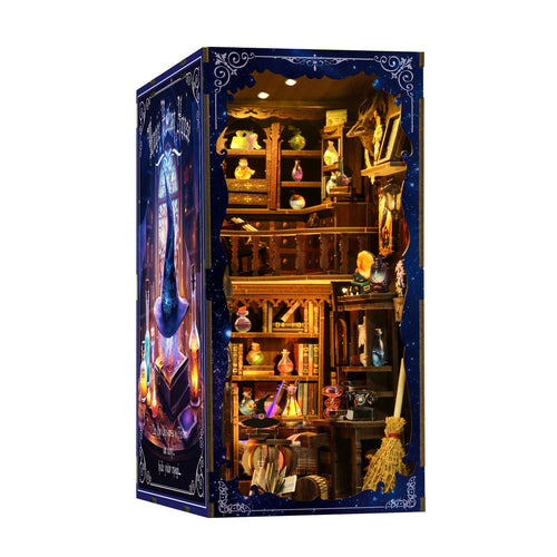 Magic potion shop New DIY hut bookend 3D three-dimensional puzzle bookend model creative hand-assembled bookend