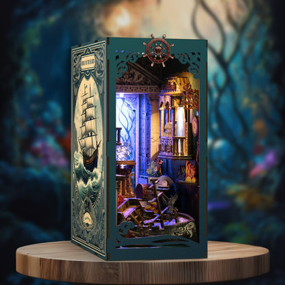 RIDDLE ON THE SEABED New DIY hut bookend 3D three-dimensional puzzle bookend model creative hand-assembled bookend