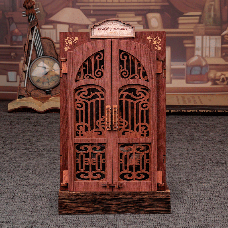 Bookshop Memories DIY Book Nook Kit by HiNooki _ Miniature Bookshelf Insert | Book Lovers Gift, Cozy Home Decor.