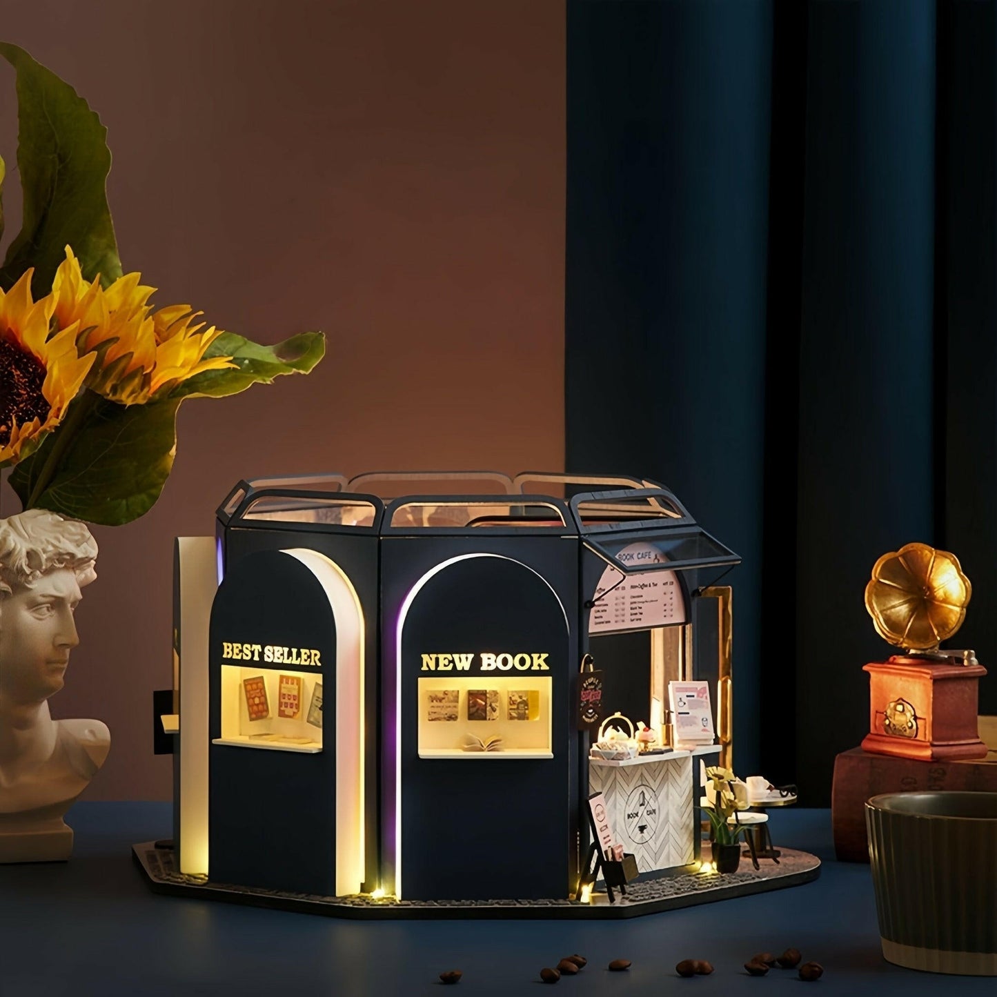 HiNooki - Book CafeDIY Miniature House