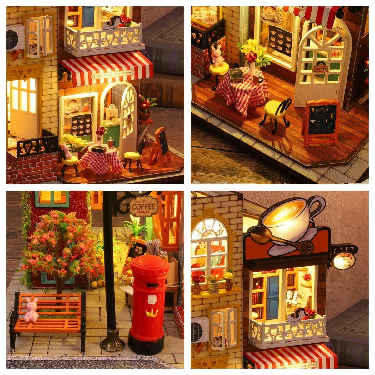 HiNooki - Coffee VillaDIY Miniature House