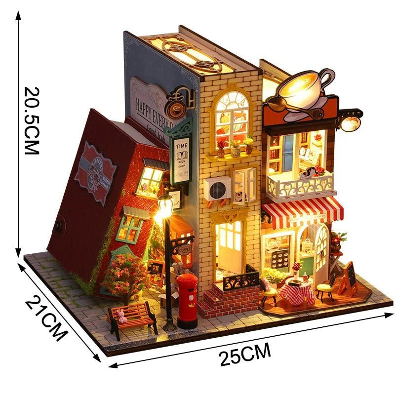 HiNooki - Coffee VillaDIY Miniature House