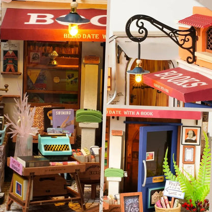 HiNooki - Corner BookstoreDIY Miniature House