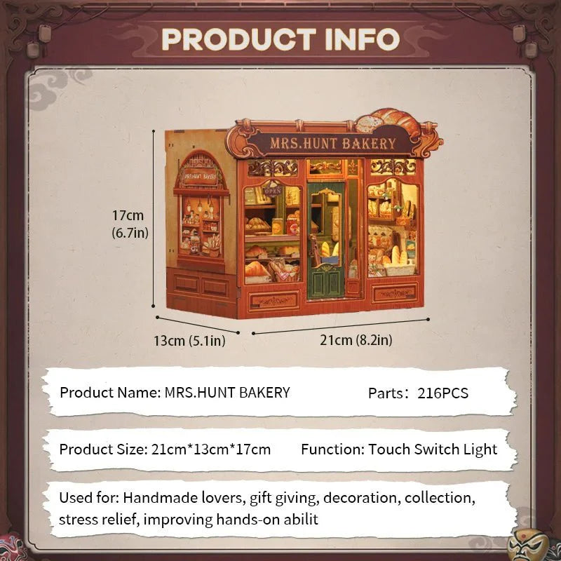 HiNooki - Mrs Hunt BakeryDIY Miniature House