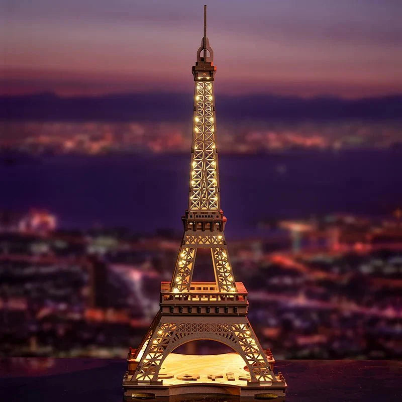 HiNooki - Night of the Eiffel Tower3D Wooden Puzzles