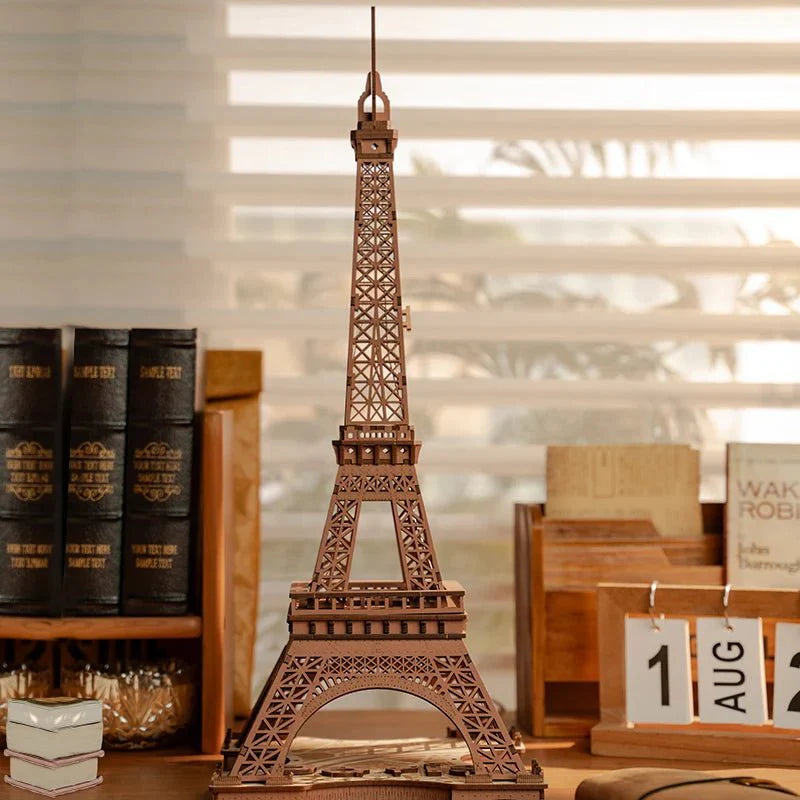 HiNooki - Night of the Eiffel Tower3D Wooden Puzzles