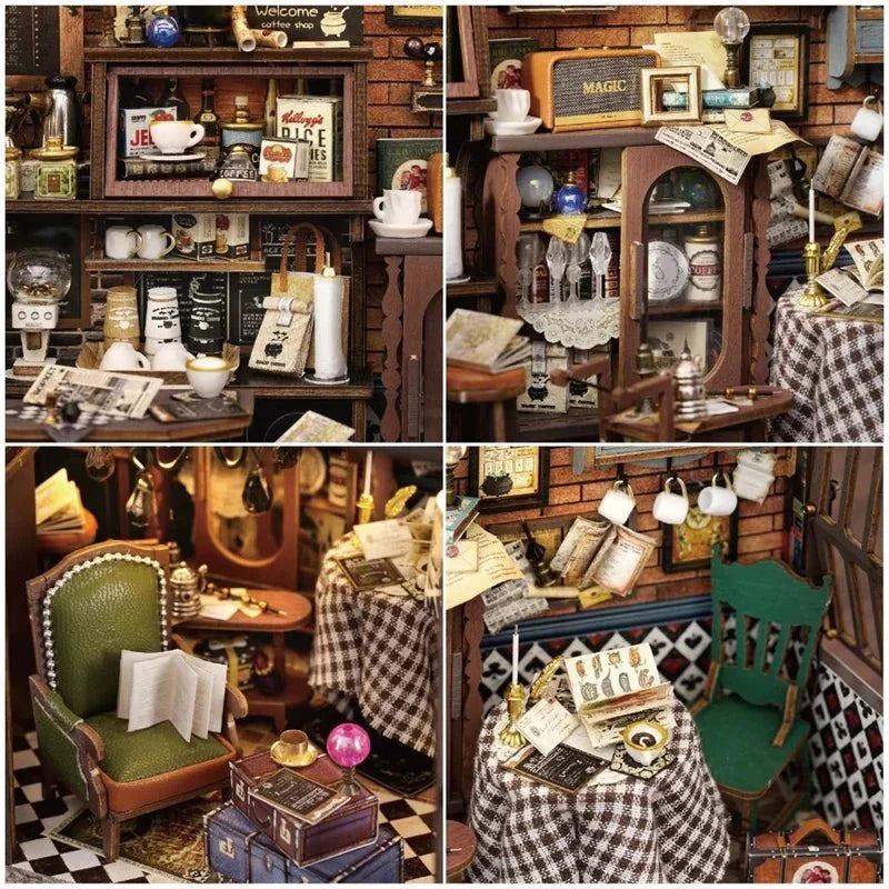 HiNooki - Retro Magic Coffee ShopDIY Miniature House