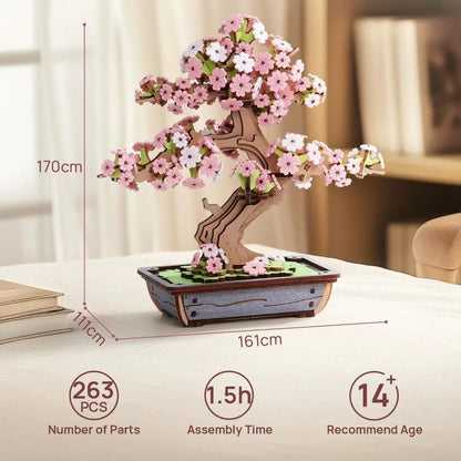 HiNooki - Sakura Bonsai3D Wooden Puzzles