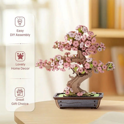 HiNooki - Sakura Bonsai3D Wooden Puzzles